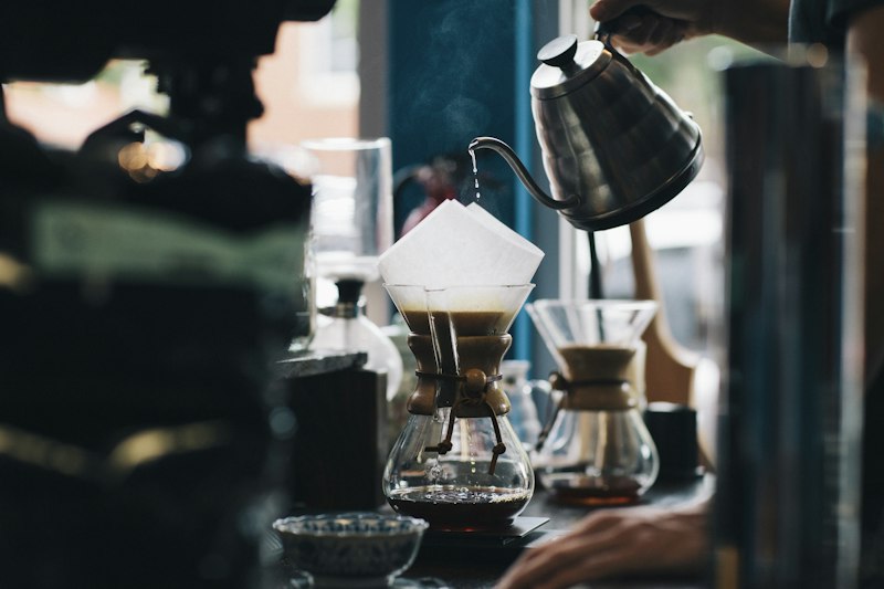 Coffee ready for a slow morning