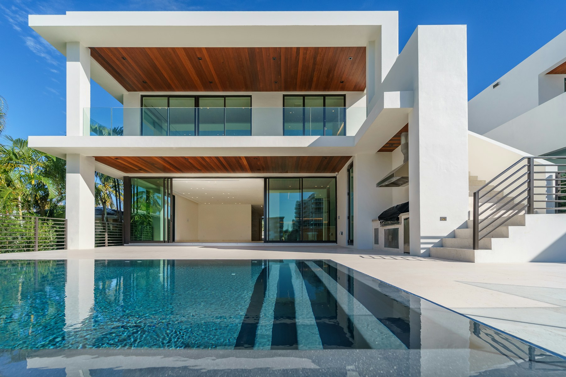 Example property's pool and terrace